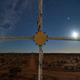 A view of the ASKAP radio telescope array in Australia.